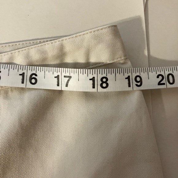 VTG Talbots Pants Women’s Sz 16 Ivory Cotton Wrinkle Resistant Office Casual  - Picture 6 of 8